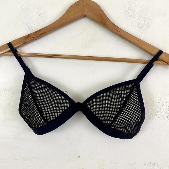 TRIANGL black mesh bikini bottoms sz S - Picture 2 of 4